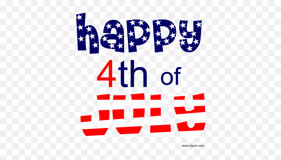 Free Fourth Of July Clip Art Images And Graphics - Transparent Happy 4th Of July Png,July Png