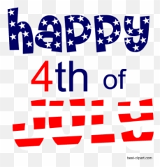 Free Fourth Of July Clip Art Images And Graphics - Transparent Happy 4th Of png
