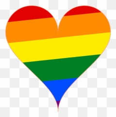 Rainbow Flag Christopher Street - Heart Pride Png
