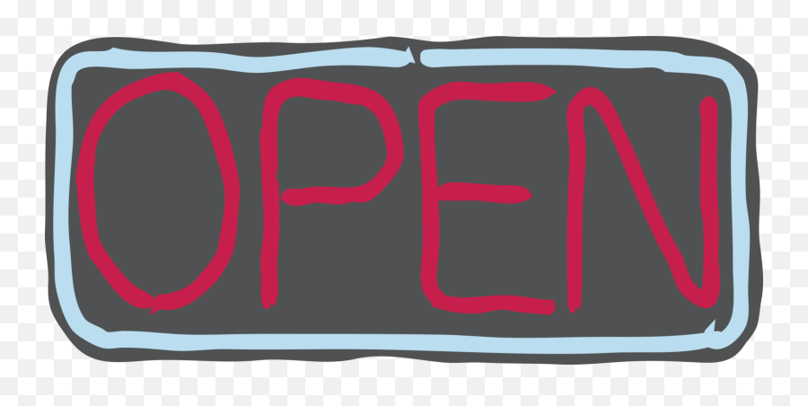 Open Sign Neon - Open Free Clip Art Png,Open Sign Png