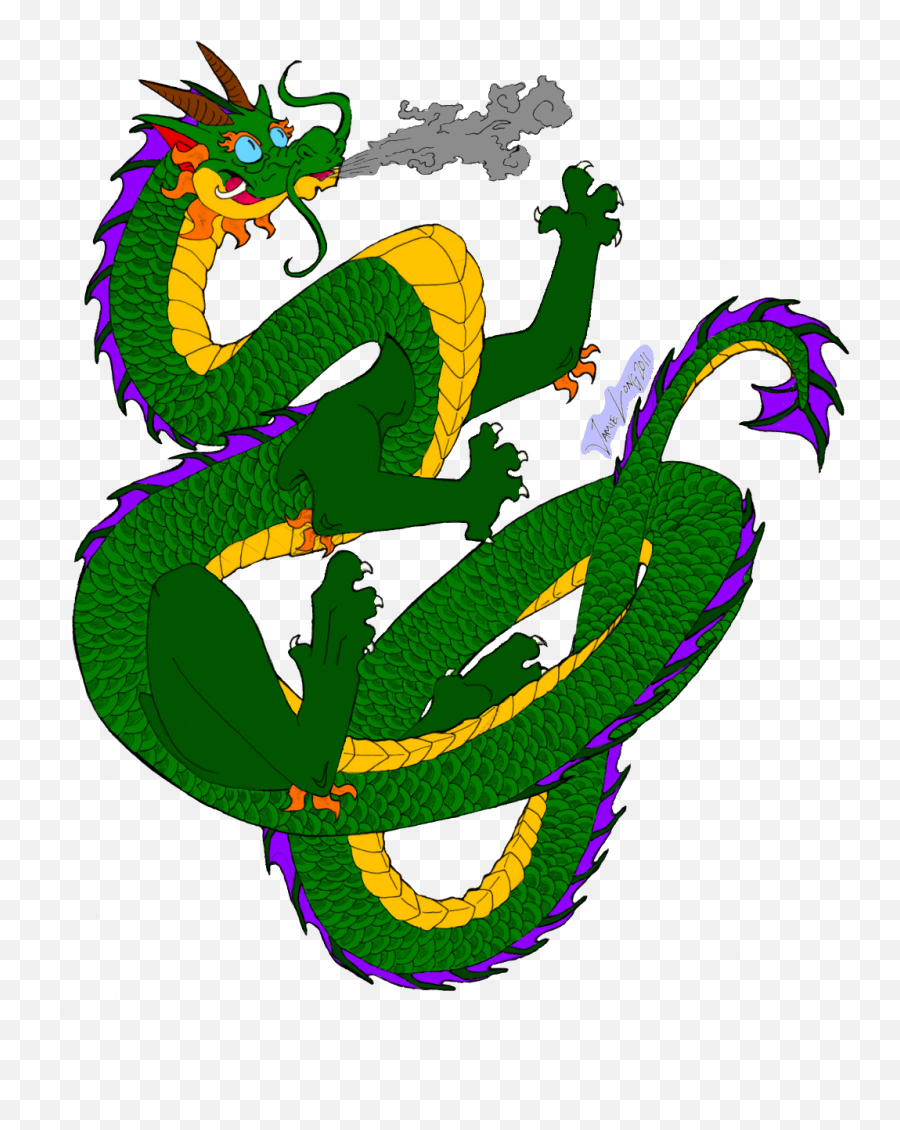Colored Dragon Tattoo Design By Sargotha - Fur Affinity Illustration Png,Dragon Tattoo Transparent