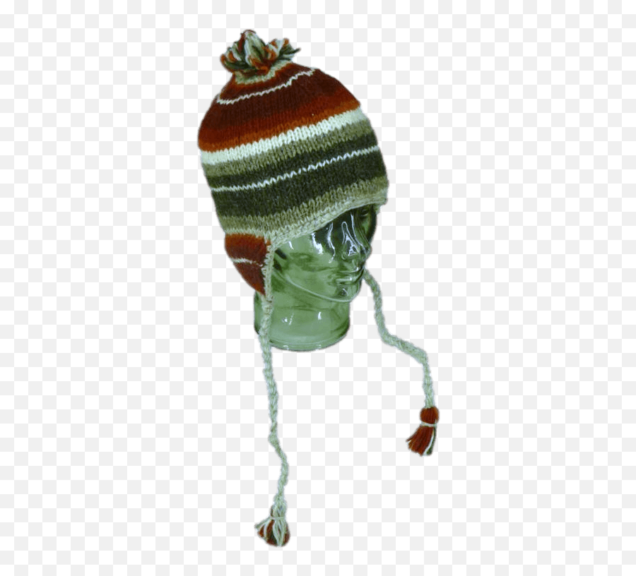 Red Stripey Knitted Winter Hat - Wool Full Size Png Knit Cap,Winter Hat Png