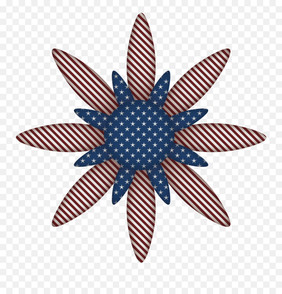 Usa Flag Flower Decoration Png Clipart Picture - Clip Art,American Flag Clipart Png