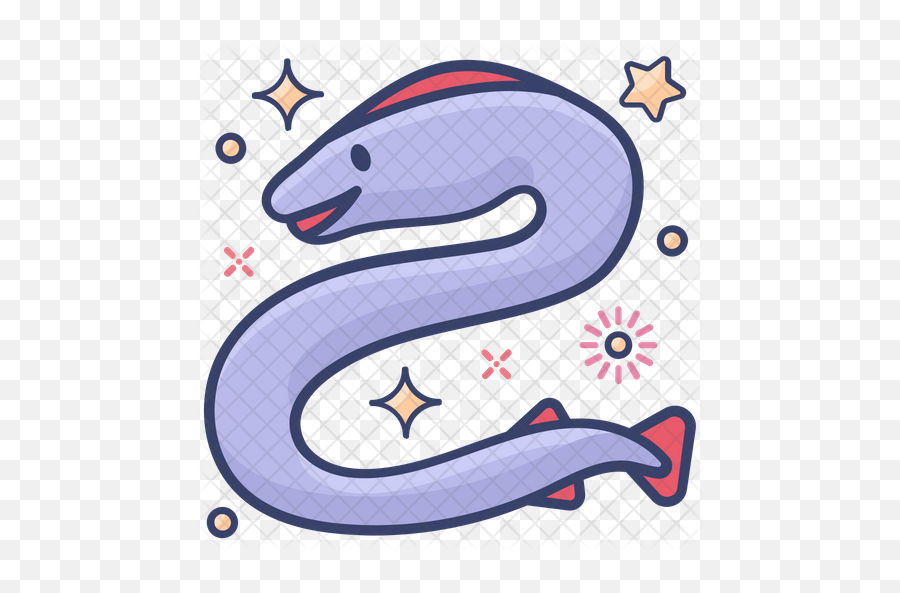 Eel Icon Of Colored Outline Style - Vector Graphics Png,Eel Png