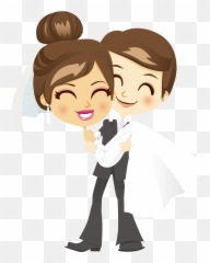 Png Couple Cartoon Hd Transparent - Casal De Noivos Png,Anime Couple Png