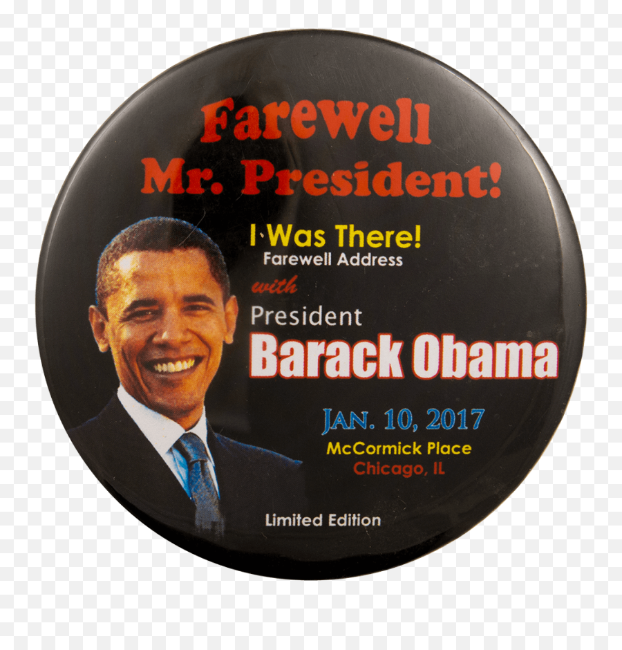 Farewell Mr President Obama Busy Beaver Button Museum - Barack Obama Png,Obama Transparent Background