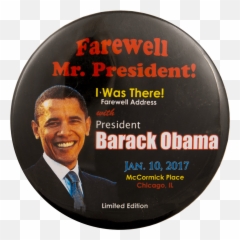 Farewell Mr President Obama Busy Beaver Button Museum - Barack png