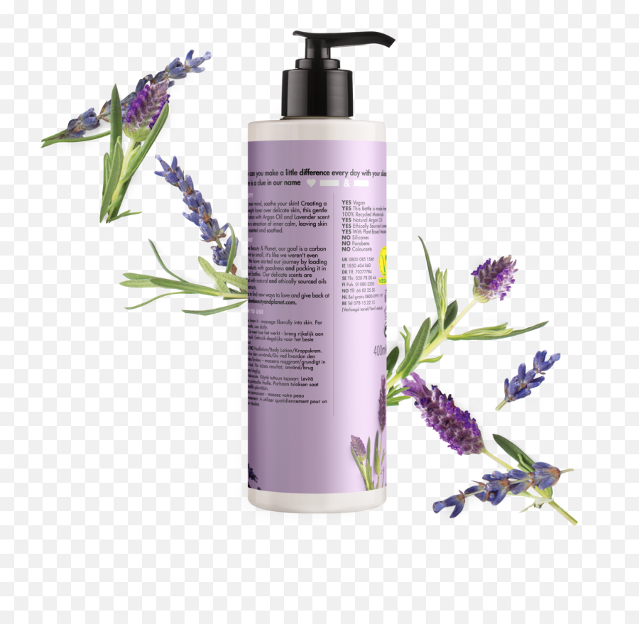 Planet Argan Oil Lavender Body Lotion - Love Beauty And Planet Argan Oil And Lavender Body Wash Png,Lotion Png
