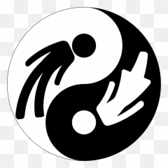 Yin Yang Emblem - Free Vector Graphic On Pixabay Male Female Yin Yang Png,Yin Yang Png