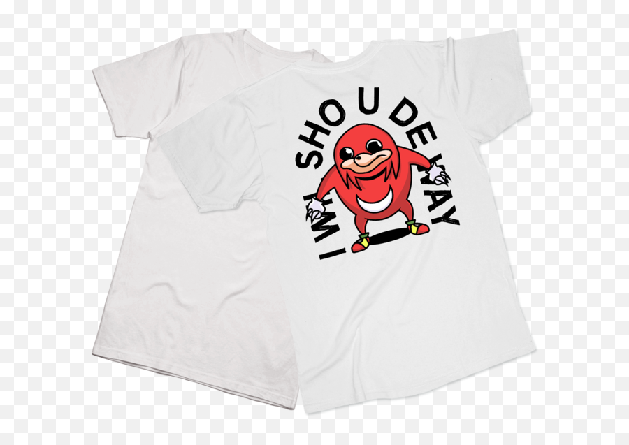 Download Hd Ugandan Knuckles Tee - Cartoon Transparent Png Short Sleeve,Uganda Knuckles Png