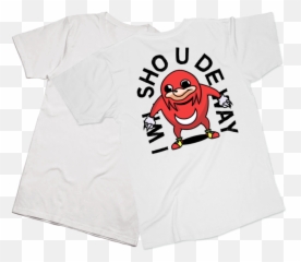 Download Hd Ugandan Knuckles Tee - Cartoon Transparent PNG Short Sleeve