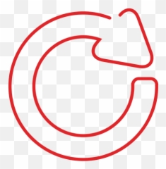 Red Refresh Line Iconsvg - Transparent PNG u0026 SVG vector file Vertical