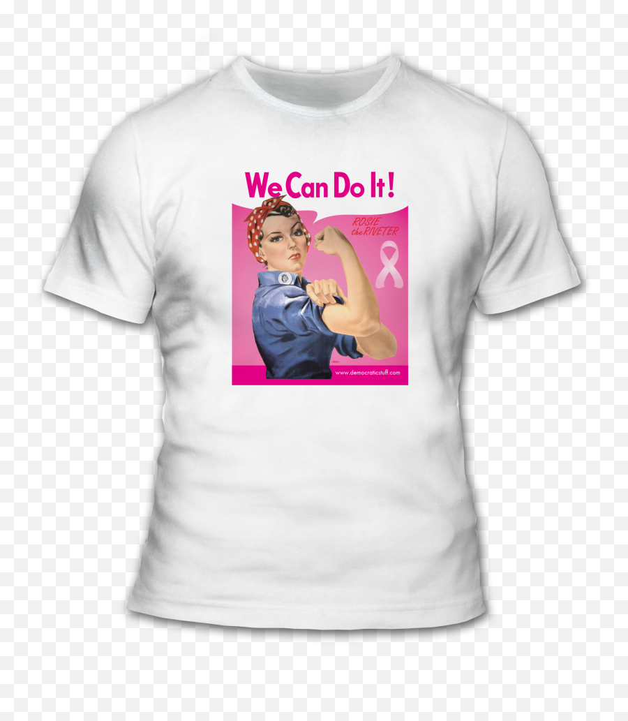 Rosie In Pink T - Shirt Ts62329 Democraticstuffcom Rosie The Riveter Png,Rosie The Riveter Png