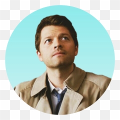 Castiel Supernatural Sticker By Neon - Aesthetic Icon png