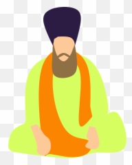 Indian Sikh Turban Old Sitting - Alun Alun Kota Bandung Png,Turban Png