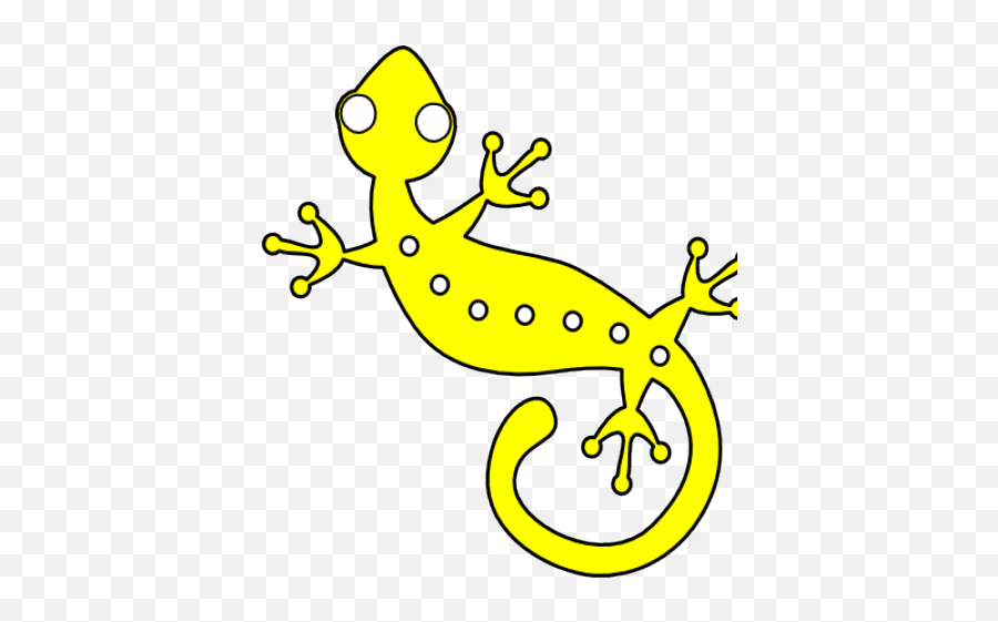 Yellow Spotted Lizard Clipart - Gecko Clip Art Png,Lizard Transparent