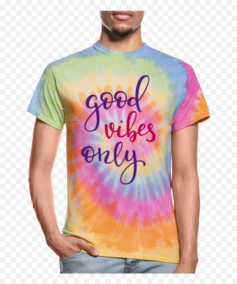 Good Vibes Only Bob Ross Shirt Unisex Tie Dye T - Shirt Short Sleeve Png,Bob Ross Icon
