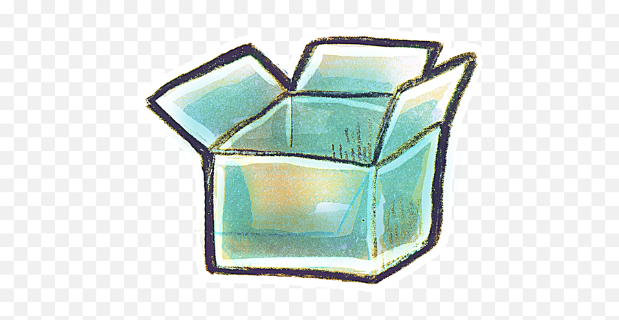 Crayon Empty Box Icon Png Clipart Image Iconbugcom - Decorative,Blue Box Icon