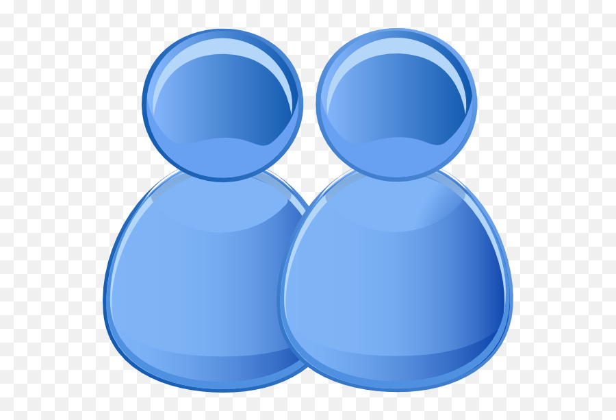 Original Png Clip Art File Two Users Icon Svg Images Full - Blue Transparent Person Icon Png,People Icon Vector Png