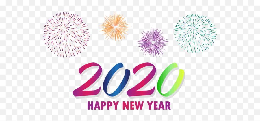 2020 Fireworks Text Day For Happy - Happy New Year 2020 Fireworks Png,New Pngs