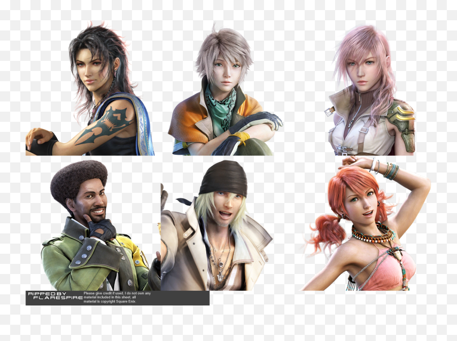 Playstation 3 - Final Fantasy 13 Character Portraits The Final Fantasy Character Sheet Png,Final Fantasy Xiii Icon