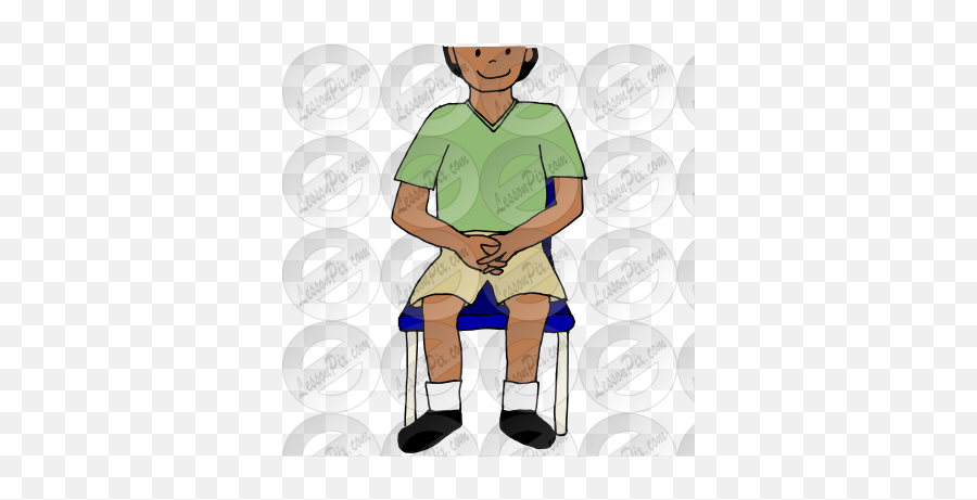 hands in lap clip art