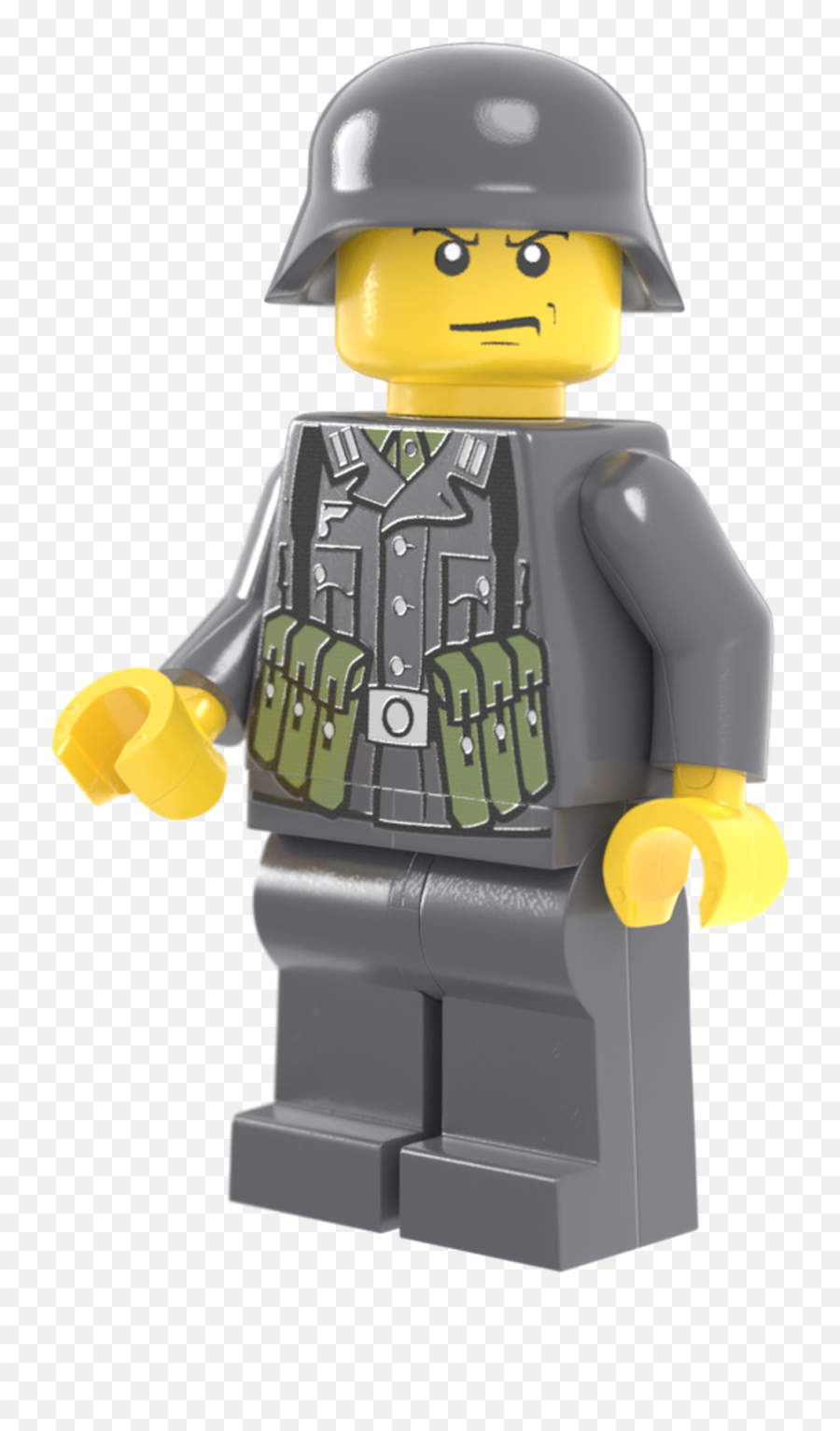 Wwii German Soldier With Mp40 Pouches - Dark Gray Brickmania Ww2 German Png,Legos Icon