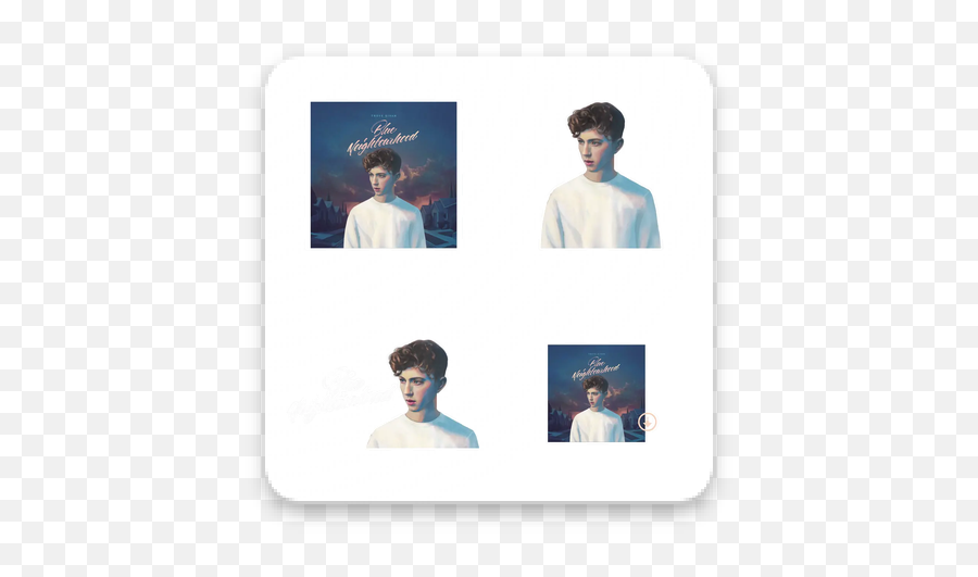 Download Troye Sivan Stickers For Whatsapp Apk Free - Crew Neck Png,Whatsapp Blue Icon Download