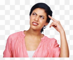 Thinking Woman Png - Person In Transparent
