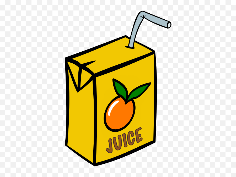 Juice Box With Straw Free Svg - Orange Juice Box Clipart Png,Juice Box Png