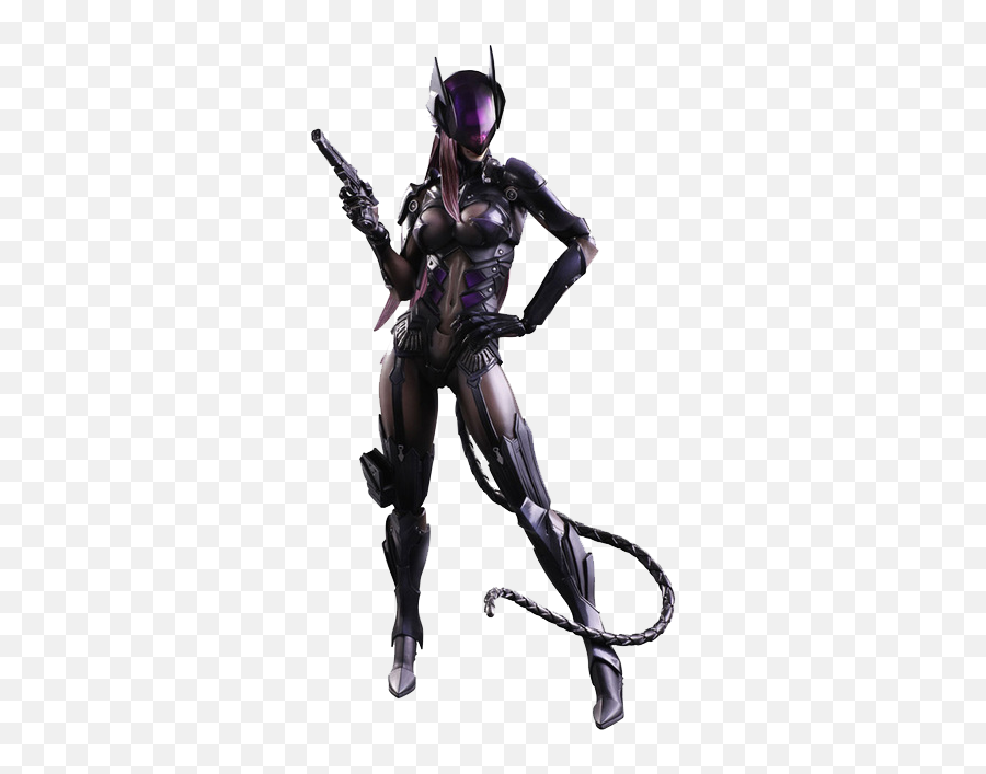 Download Hd Anime Catwoman Transparent Png Image - Nicepngcom Play Arts Kai Variant Catwoman,Catwoman Png