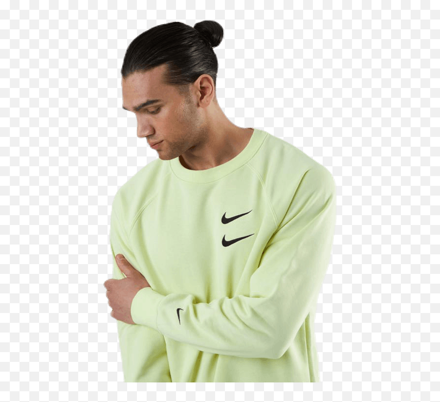 Nsw Swoosh Crew Ft Green The Best Sport Brands Sportamore - Long Sleeve Png,Nike Icon Crew