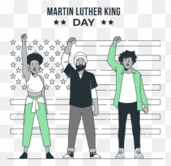 Martin Luther King Day Customizable Isometric Illustrations - Sharing png