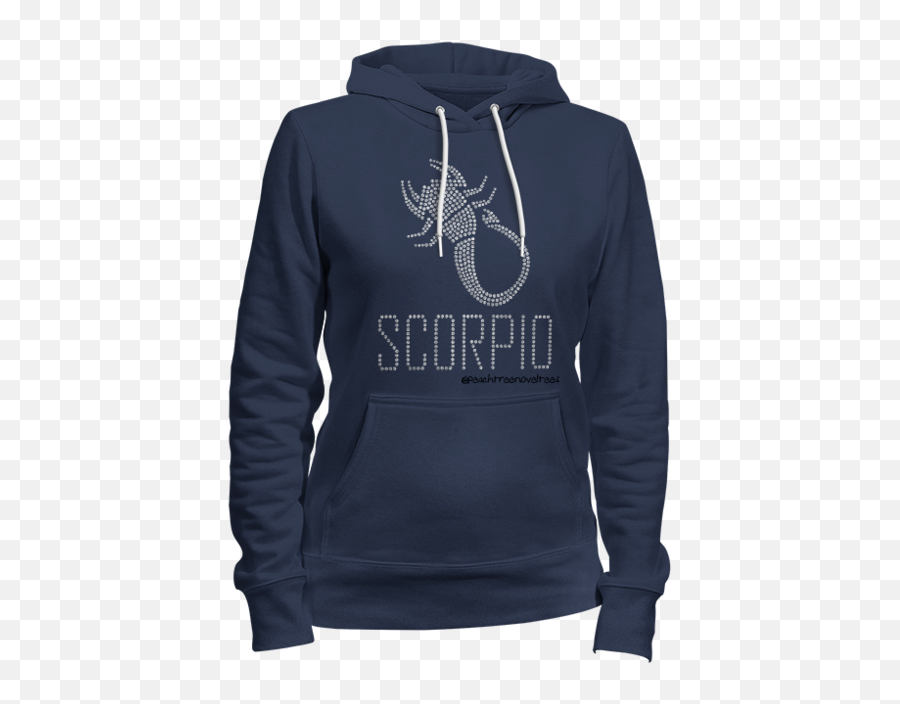 Scorpio Horoscope Rhinestone Ladies Hoodie U2013 Peachtree Noveltees - Hoodie Png,Scorpio Png