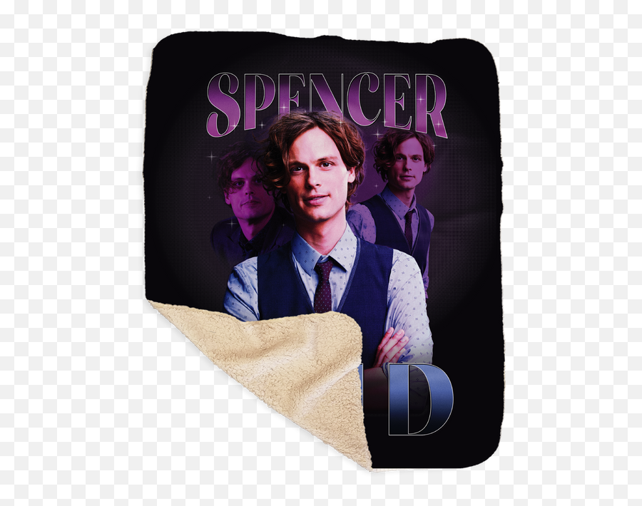 Criminal Minds Spencer Reid Heart Throb Sherpa Blanket - Spencer Reid Blanket Png,50x60 Icon