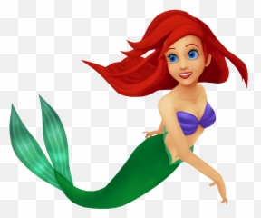 Ariel Vector White Background Transparent U0026 Png Clipart Free - Little Mermaid Kingdom Hearts Ariel,Ariel Png
