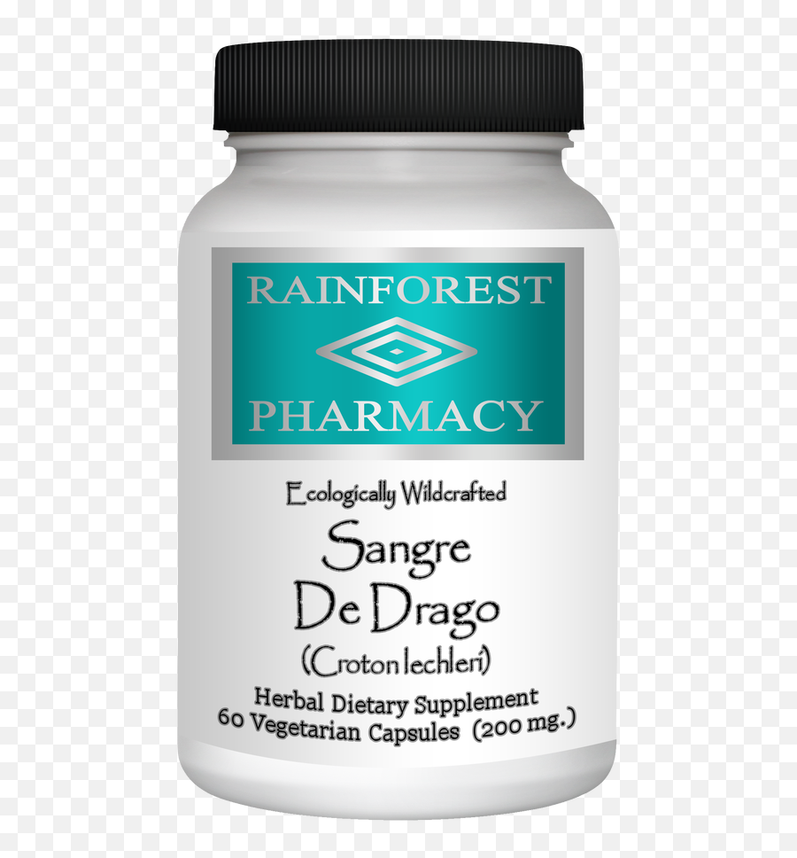 Dragonu0027s Blood - Sangre De Grado 60 Vegetarian Capsules By Rainforest Pharmacy Rainforest Pharmacy Png,Sangre Png