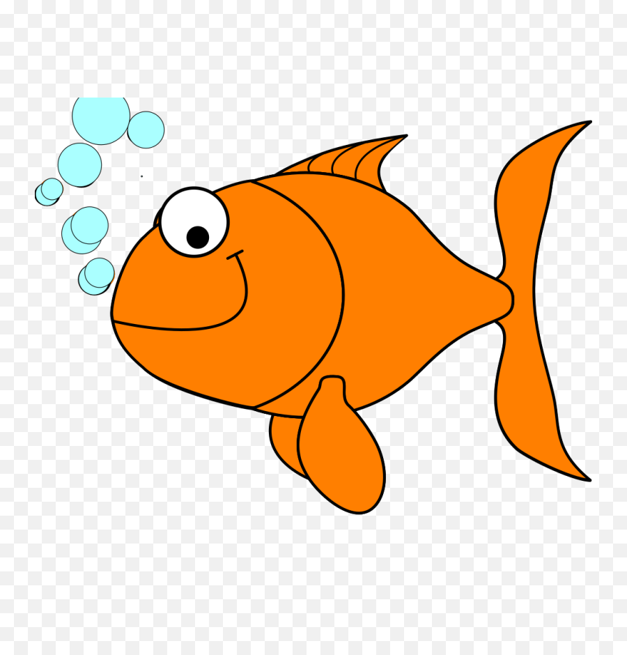 Goldfish Clipart Transparent Background Picture 61364 - Transparent Background Goldfish Clipart Png,Cartoon Fish Transparent Background