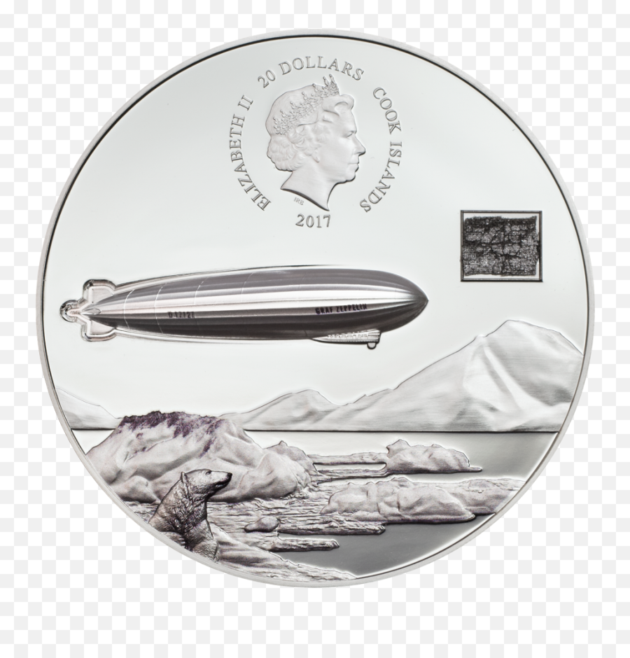 100th Anniversary Of Graf Zeppelin Ag U2013 Cit Coin Invest - Coin Png,Airship Png