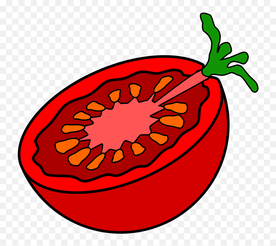 Tomato Sliced Cut - Tomato Clip Art Png,Tomato Slice Png