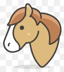 Animal Free Icon Of Another Emoji - Cartoon Easy Cartoon Horse Face Png,Horse Emoji Png