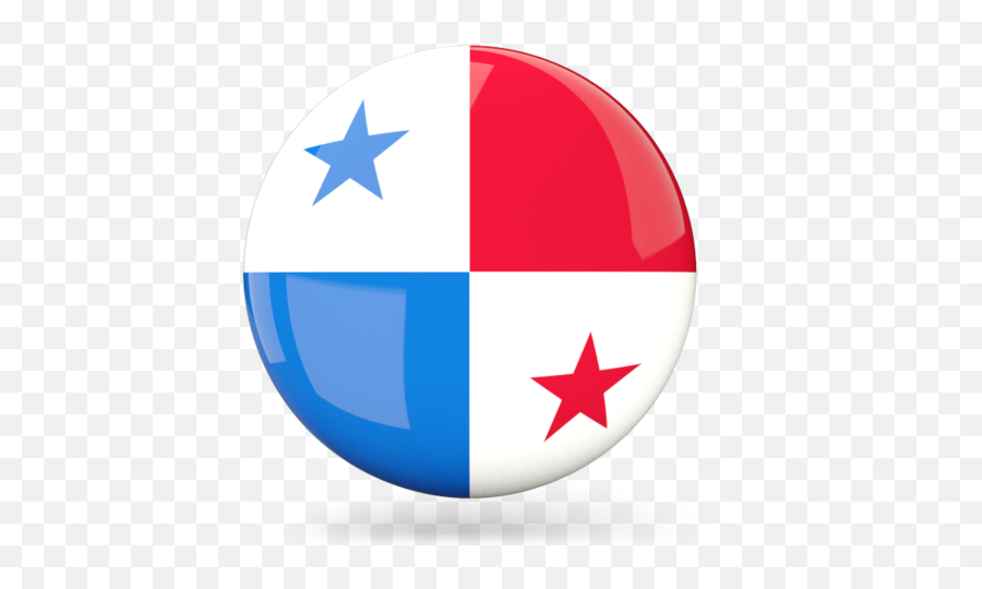 Glossy Round Icon - Panama Flag Icon Png,Panama Flag Png