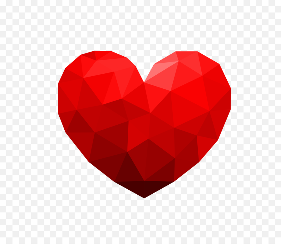 Geometric Heart Png - 3d Heart Transparent Background,3d Heart Png