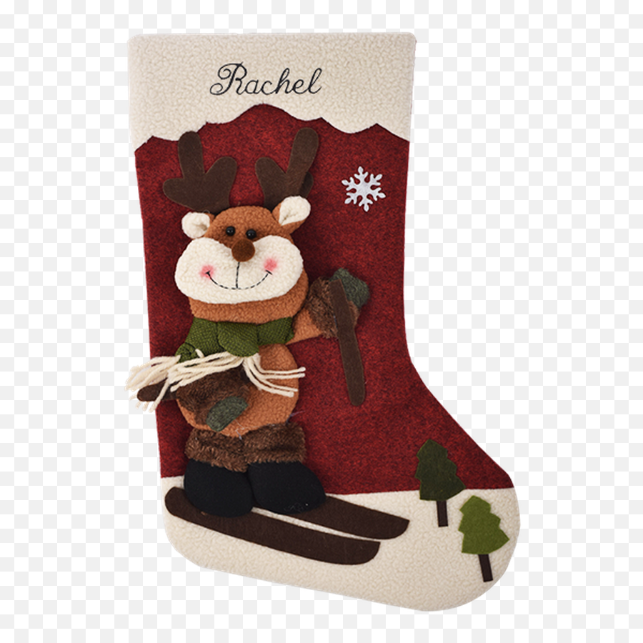 Reindeer Stockings - Christmas Stocking Png,Stocking Png