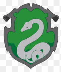Drawing Scarf Slytherin Clip Art - Simple Slytherin Crest Png,Slytherin Png