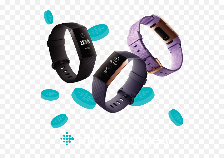 Fitbit Charge 3 Cashback Promotion 2020 - Watch Png,Fitbit Logo Png