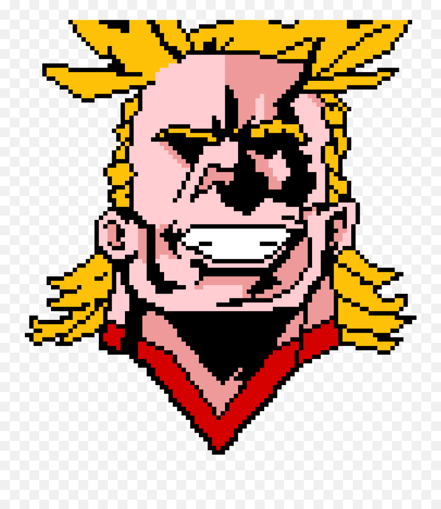 Pixilart - All Might By Anonymous Jerk Png,All Might Face Png