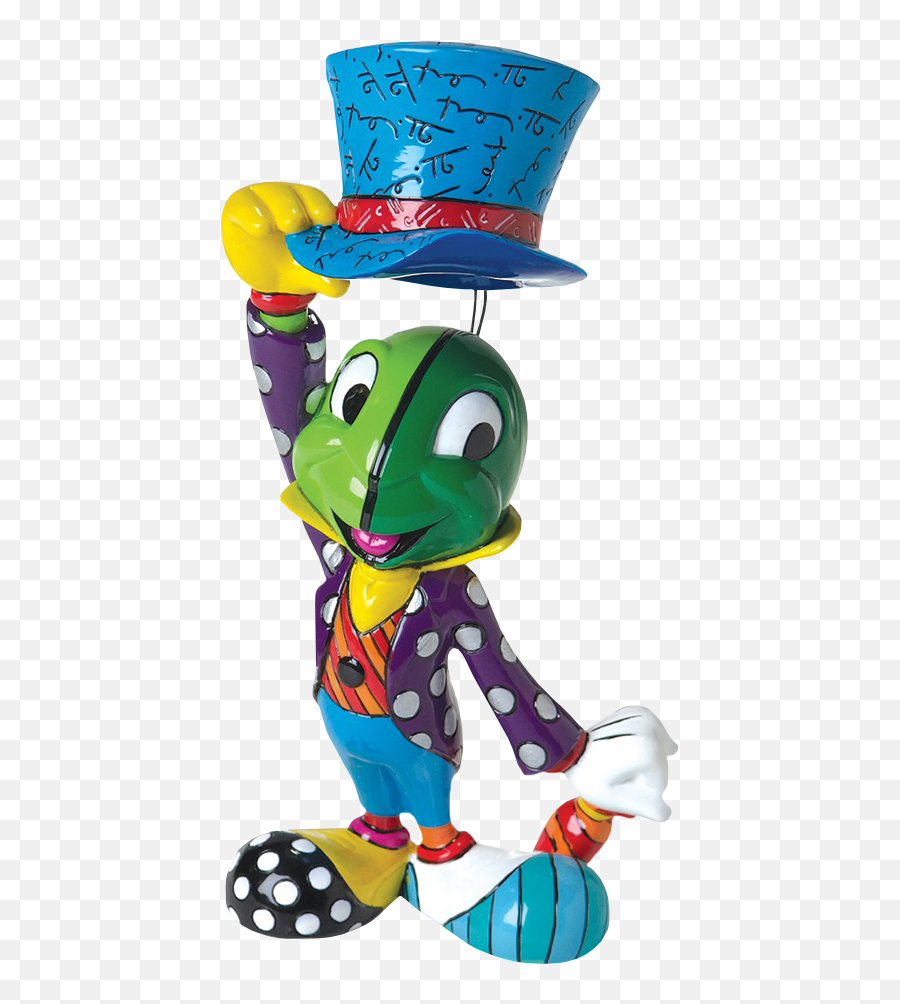 Pinocchio - Jiminy Cricket 8u201d Statue By Romero Britto By Antioquia La Mas Educada Png,Jiminy Cricket Png