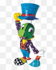 Pinocchio - Jiminy Cricket 8u201d Statue By Romero Britto By Antioquia La Mas Educada Png,Jiminy Cricket Png
