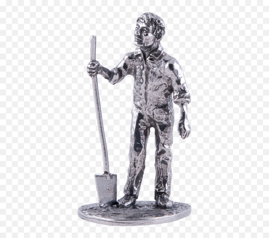 Farmer With Shovel - Tinnen Beeldjes Beroepen Png,Shovel Transparent